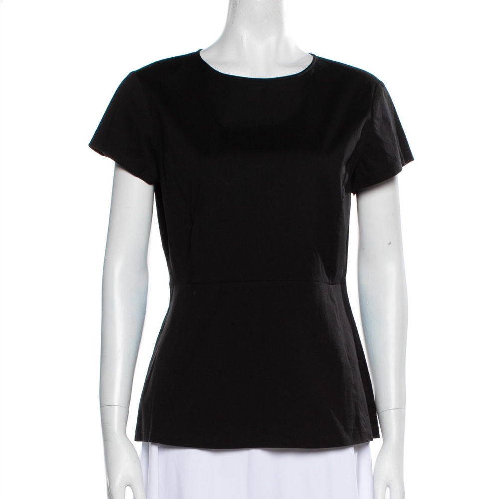 Theory Zipper Back Black Top